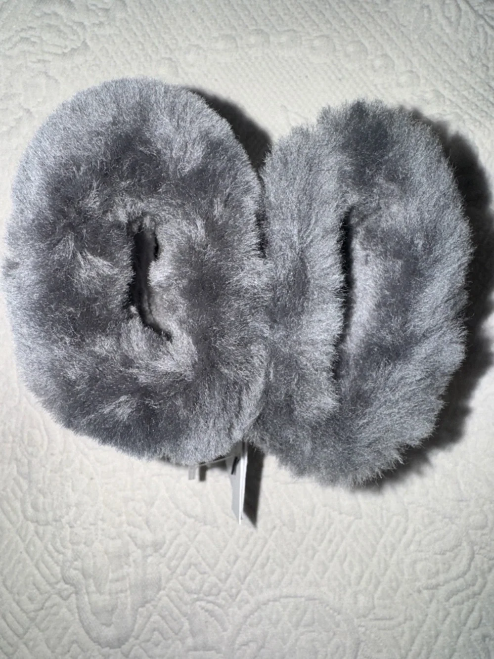 UGG Gray Shearling Cuff Mittens NWT!